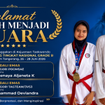 Dua Medali Emas Nasional Warnai Prestasi MTsN 7 Jakarta pada Kejuaraan Taekwondo PERANG BINTANG Grade B