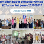 Suasana Haru dan Bahagia Warnai Pengambilan Rapor Kelas IX Tahun Pelajaran 2025/2026