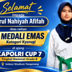 Nurul Nahiyah Afifah Raih Medali Emas Kyorugi pada KAPOLRI CUP 7 Tingkat Nasional Grade B