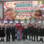 Pelepasan Kontingen Jambore Nasional XII di Kantor Wali Kota Jakarta Timur, Gendis Wakili MTsN 7 Jakarta